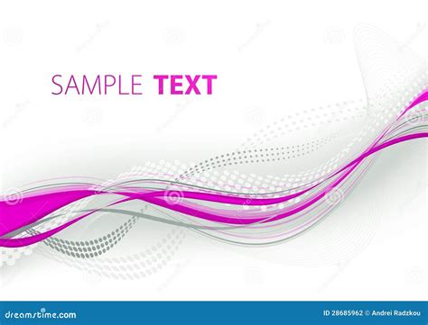 Magenta Wavy Line Stock Vector Illustration Of Elegant 28685962