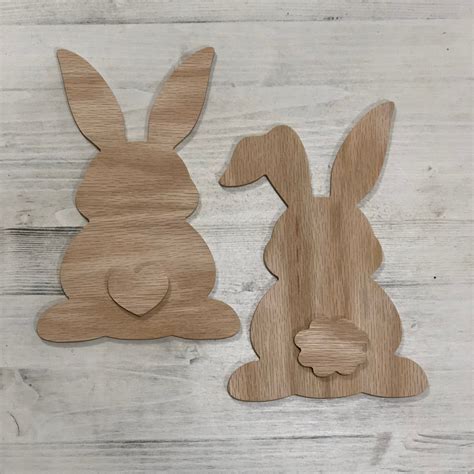 Easter Bunny Wood Bunny Bunny Decor Unfinished Bunny Bunny Etsy Australia