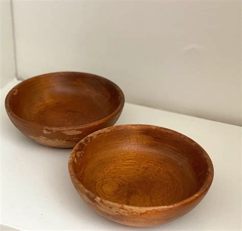 Set Of 2 Vintage Woodcroftery Salad Bowls Made In America Etsy