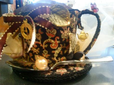 tea cup hat, close up | Custom made hats, Crafts, Tea cups