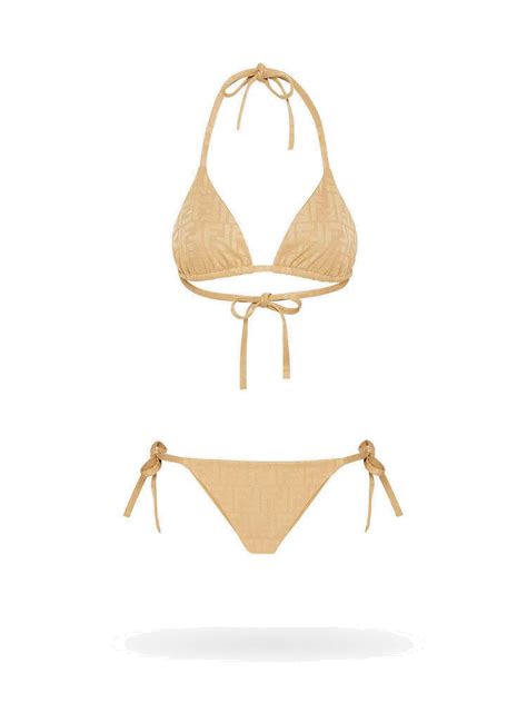 Fendi Bikini Beige Womens Fendi