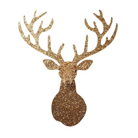 Glitter Reindeer Decoration Cutout Png File Reindeer Glitter