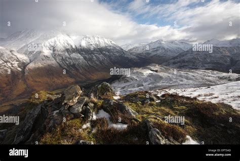 Ben Nevis And Glen Nevis In Winter Stock Photo Alamy