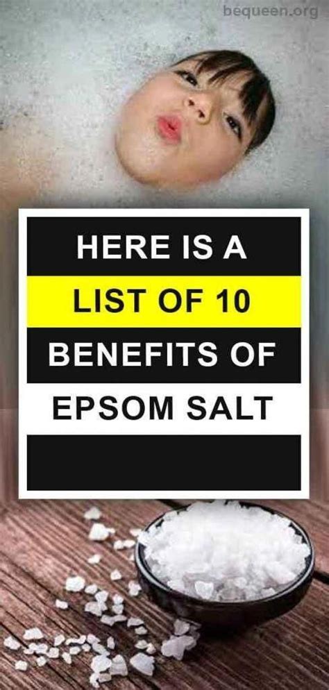 Here Is A List Of 10 Benefits Of Epsom Salt Epsomsaltdetox