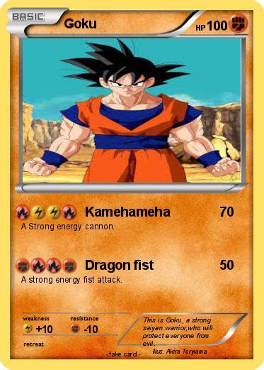 Pokémon Goku 7421 7421 Kamehameha My Pokemon Card