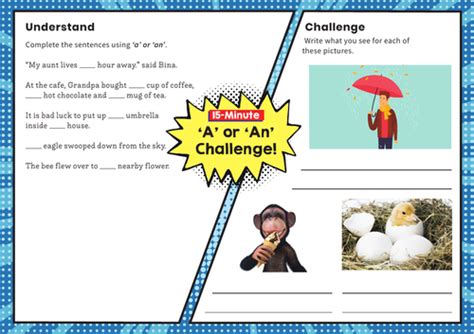 A Or An Y3 Spag Challenge Mat Teaching Resources