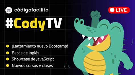 Código Facilito on Twitter CodyTV está a pocos minutos de