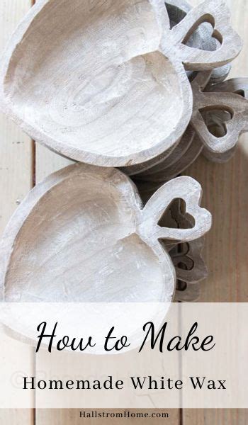 How To Make Homemade White Wax White Wax Homemade Chalk Paint Homemade Chalk