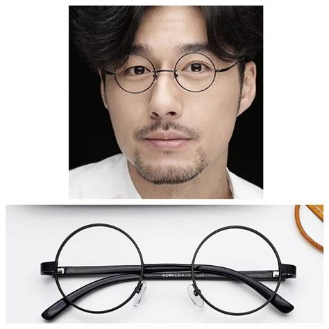 Jual Frame Kacamata Minus Bulat Besi Korea Lensa Antiradiasi Shopee