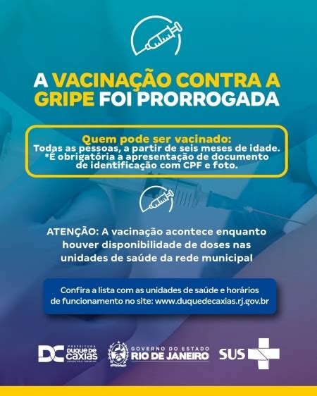 A vacinação segue nas unidades enquanto tiver doses disponíveis no