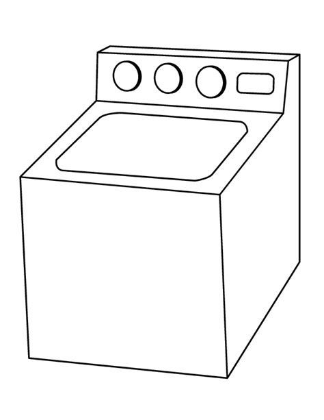 Washing Machine Clip Art Black And White