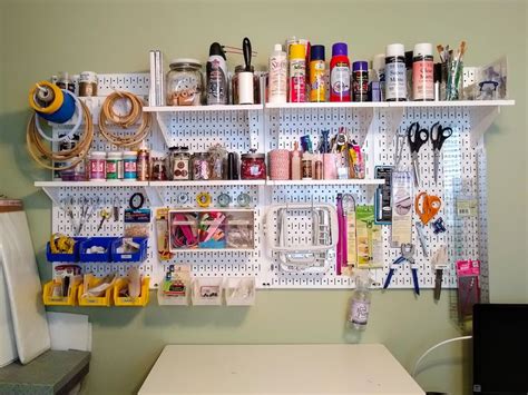 Awesome Craft Storage Solution With Wall Control Pegboard Craft Storage Solutions Peg Board