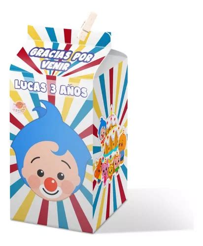 Payaso Plim Plim Cajas Souvenirs X Cm X Personalizadas Cuotas Sin