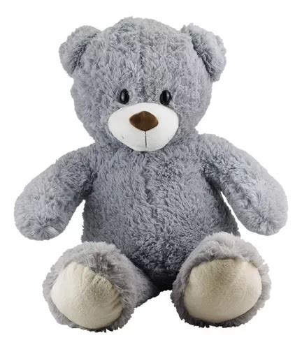 Regalo De Peluche De Oso Gris Gigante 57 Cm Mercadolibre