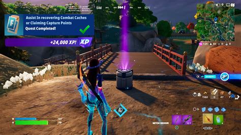 Fortnite Assist In Recovering Combat Caches Or Claiming Capture