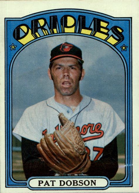 1972 Topps 140 Pat Dobson Vg Ex