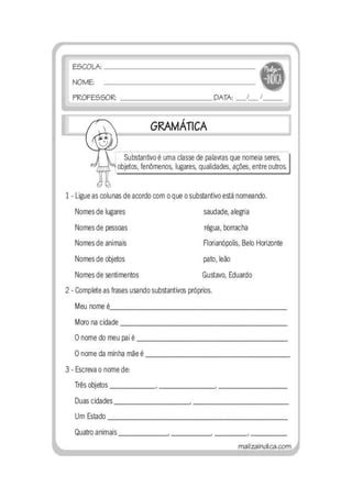 Portugues Atividade Ortografia Ano Mailzaindica Pdf