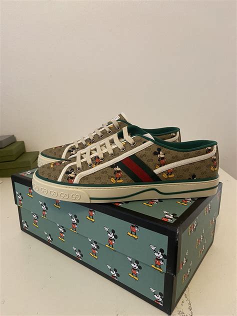 Gucci Gucci X Disney Tennis 1977 Gg Monogram Sneakers Grailed