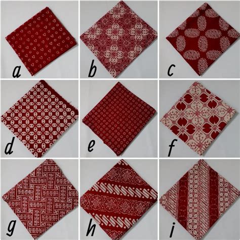 Jual Kain Batik Cap Sewarna Jogja Seri Merah Shopee Indonesia