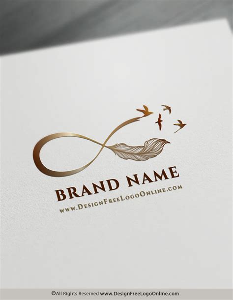 Design A Brand With Creative Infinity Symbol With Birds Logo Wedding