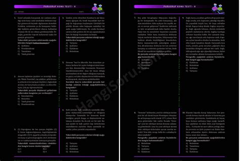 S N F Paragrafta Konu Testi Ve Cevaplar Pdf Hangisoru