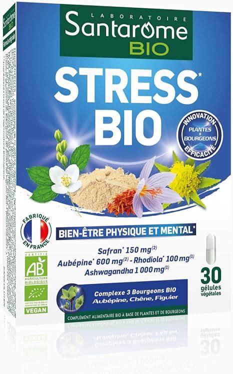 Santarome Bio Stress Bio Complément Alimentaire Anti Stress et