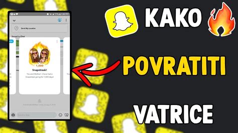 Kako Vratiti Snapstreak Na Snapchatu Kako Vratiti Vatrice Na Snapu