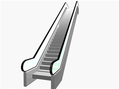 Modern Escalator 3d Model 3ds Max Files Free Download Modeling 23590