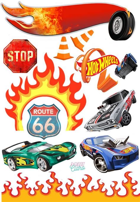 Topper De Bolo Hot Wheels 5FA Di 2024 Tema Ulang Tahun Anak Ulang