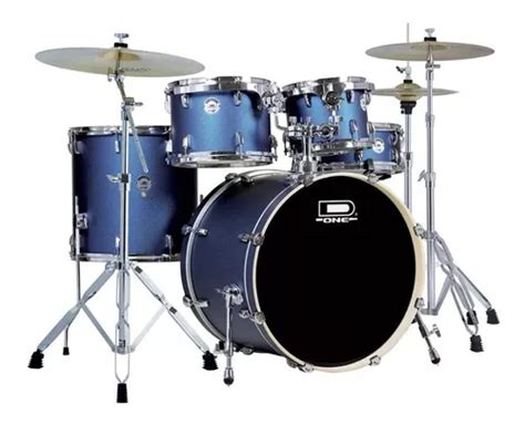 Bateria D One Dr Blue Sparkle Bumbo Banco E Ferragens