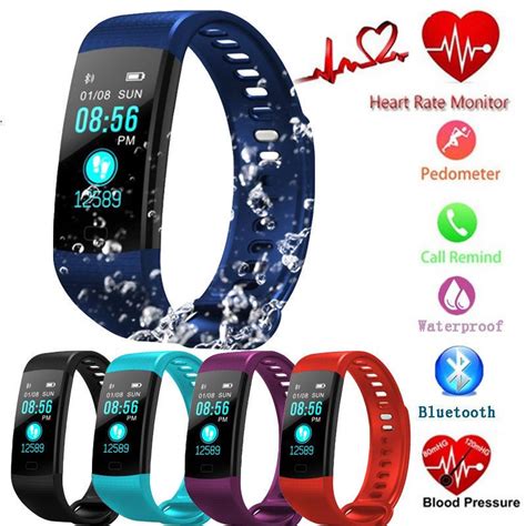 Buy Y5 Fashion Smart Band Color Screen Smart Wristband Heart Rate