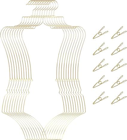 Amazon Lingerie Hangers Pack Metal Swimsuit Display Hangers With Clips For Bathing