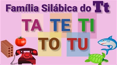 FamÍlia SilÁbica Do T Ta Te Ti To Tu VÍdeo Educativo