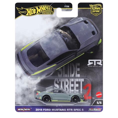 風火輪 Hot Wheels 金標 膠胎 SLIDE STREET II 福特野馬 RTR MUSTANG SPEC 5 蝦皮購物