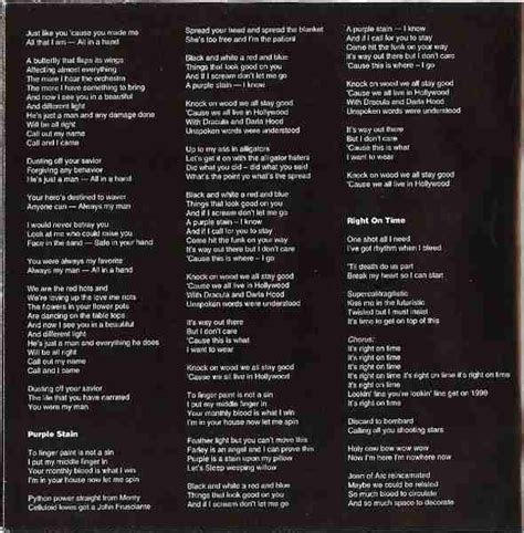 RED HOT CHILI PEPPERS CALIFORNICATION Seventh Album