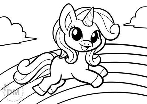 My Little Pony Unicorn Coloring Pages Coloring Pages