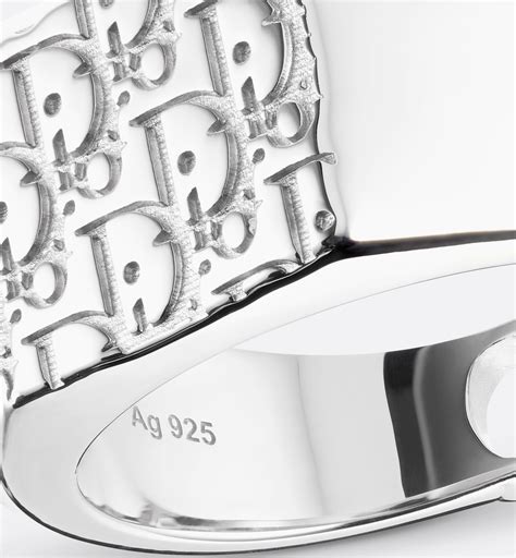 Dior Oblique Signet Ring Silver Dior Us