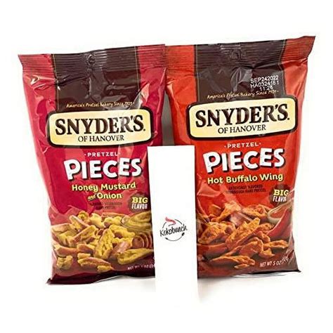 Snyders Of Hanover Pretzels Pieces Variety Bundle Mustard Onion