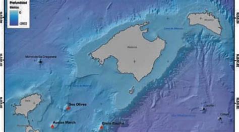 Schlafende Vulkane Auf Dem Meeresgrund Im Balearischen Meer