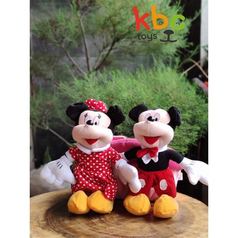 Jual Boneka Mickey Minnie Ukuran S Bahan Lembut Cocok Untuk Menemani