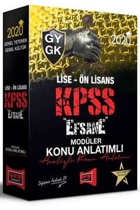 Kpss Efsane Lise N Lisans Gy Gk Konu Anlat Ml Mod Ler Set