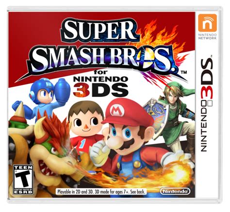 Super Smash Bros 3ds Box Art