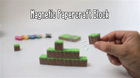 You Can Create Magnetic Papercraft Blocks In A Simple Way YouTube