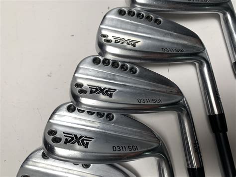 PXG 0311 SGI GEN2 Chrome Iron Set 6 PW GW SW LW Accra 60i 60g Regular