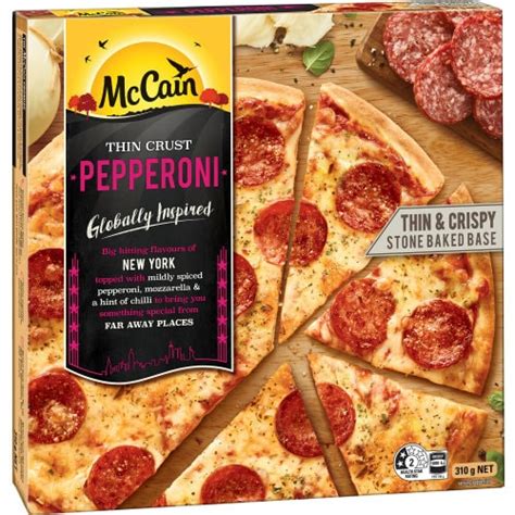 Buy Mccain Ultra Thin Crust Frozen Pizza Pepperoni 310g Online At