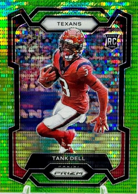 Tank Dell 2023 Prizm 341 Neon Green Pulsar Price Guide Sports Card