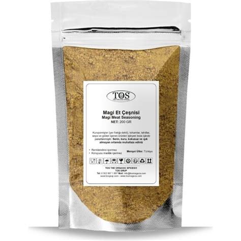 Tos The Organic Spices Magi Et Çeşnisi 200 gr Fiyatı