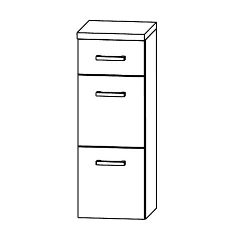 Puris Fine Line Highboard Mit Zwei Ausz Gen Und Einem Schubkasten Cm