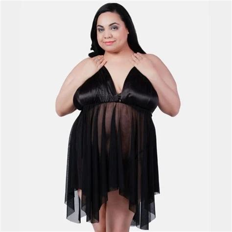 Plus Size Sexy Babydoll Honeymoon Black Night Dress For Women K Kk At