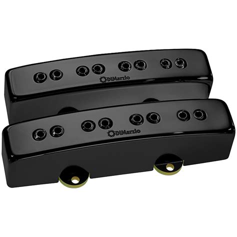 Dimarzio Relentless J Pair Bass Pickup Set Bloss Black Metal Reverb